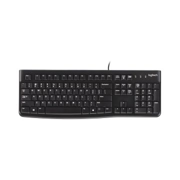 Klawiatura Logitech K120 czarna US OEM przewodowa, biznesowa szare pudełko