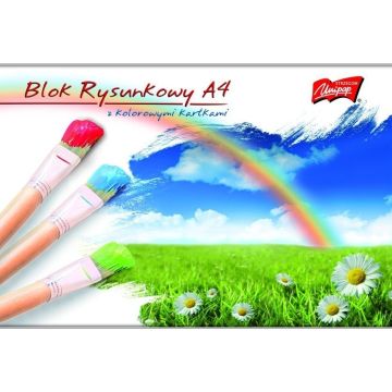 Blok Rysunkowy Kolorowy A4 UNIPAP 16 kartek