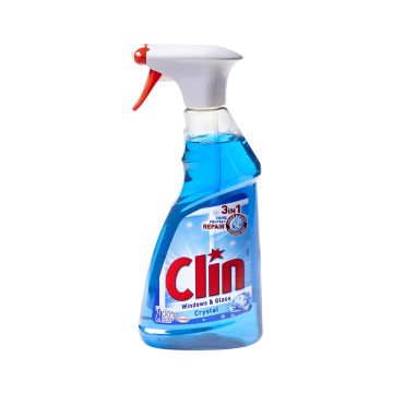 Płyn do mycia szyb CLIN Blue z wygodną pompką 500 ml do gastronomii i biur