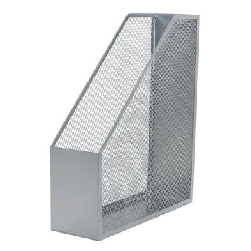 Pojemnik na dokumenty Q-CONNECT Office Set metalowy srebrny format A4