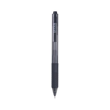 Długopis automatyczny żelowy Office Products 0,25 mm czarny długość linii 1200 m