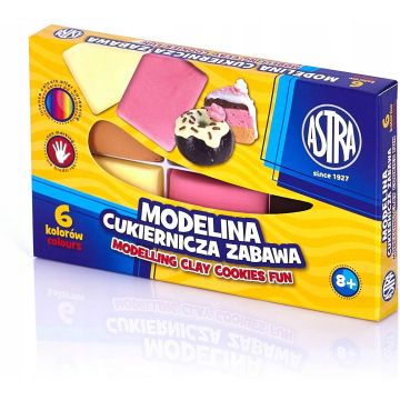 Modelina termoutwardzalna Astra Cukiernicza Zabawa, zestaw 6 kolorów
