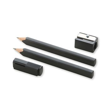 Zestaw Moleskine z 2 ołówkami czarnymi z cedru 2B i temperówką
