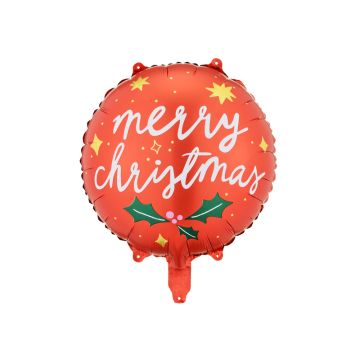 Balon foliowy Merry Christmas mix kolorów 45 cm