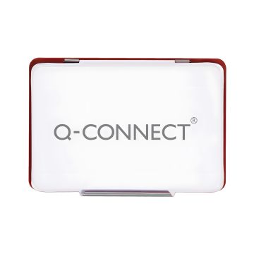 Poduszka do stempli Q-CONNECT z tuszem metalowa czerwona 110x70mm do biura