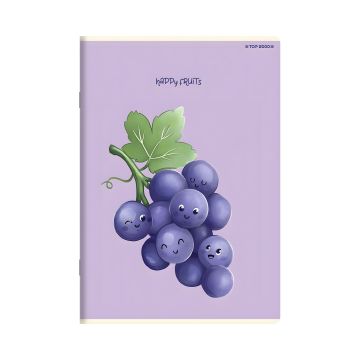 Zeszyt w linię format A5 32 kartki seria Top Fruit zestaw 10 sztuk