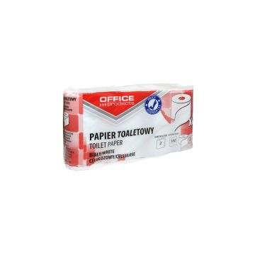 Papier toaletowy celulozowy dwuwarstwowy biały OFFICE PRODUCTS 150 listków 15m 8szt