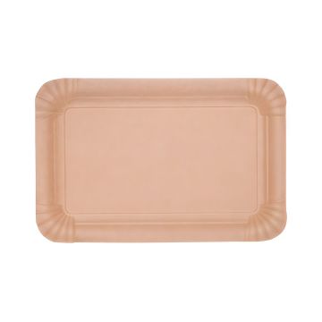 Tacka papierowa kraft brązowa 13 x 20 cm 100 sztuk jednorazowe opakowania cateringowe