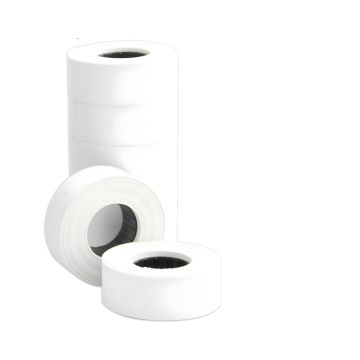 Etykieta taśma do metkownicy 2-rzędowa prostok. 26x16 biała, 5 sztuk