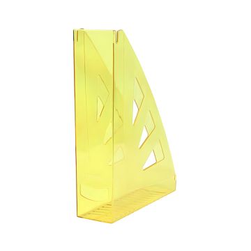 Pojemnik na dokumenty ażurowy A4 transparentny żółty OFFICE PRODUCTS