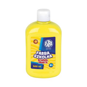 Farba plakatowa szkolna Astra cytrynowa 500 ml