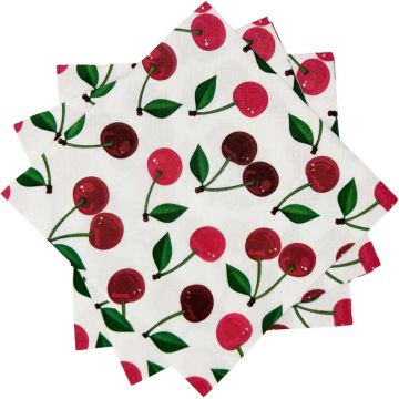 Serwetki Papierowe PAW Cherries Pattern 33x33cm 20 szt.