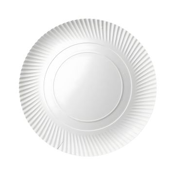 Talerz papierowy biały okrągły dwuwarstwowy 35 cm 100 sztuk