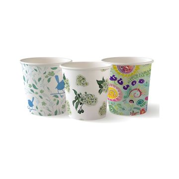 Kubek papierowy Art Series z eleganckim wzorem 120 ml 50 sztuk