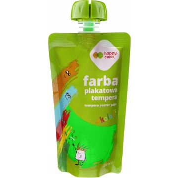 Farba Plakatowa Tempera Neonowa Zielona 100ml Happy Color