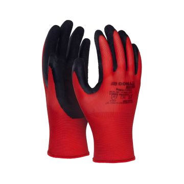 Rękawice ochronne Super Latex DONAU SAFETY kat. II rozmiar 6 czerwone