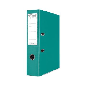 Segregator BASIC-S z szyną na 75mm, A4, z polipropylenu, turkusowy