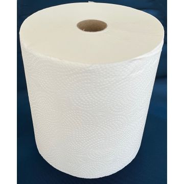 Ręcznik Papierowy Autocut w Roli Biały Dwuwarstwowy Celuloza 140m (6 rolek)