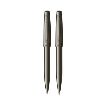 Zestaw długopis i ołówek Scrikss Oscar 39 w tekturowym etui kolor titanium