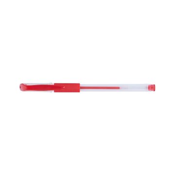 Długopis żelowy OFFICE PRODUCTS z gumowym uchwytem 0,5 mm czerwony