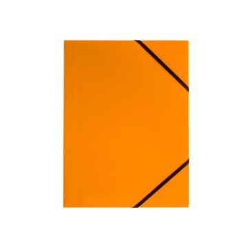 Teczka kartonowa z gumką narożną TETIS A4 pomarańczowa