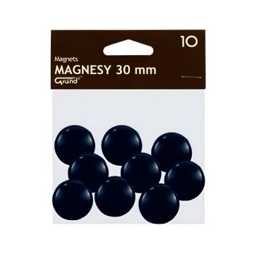 Magnes 30mm GRAND, czarny, 10 sztuk