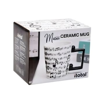 Kubek ceramiczny ITOTAL MUSIC z nadrukiem w nuty