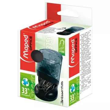 Dyspenser do spinaczy magnetyczny z 100 sztukami spinaczy