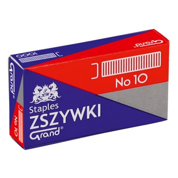 Zszywki biurowe małe GRAND  No 10, 1000 sztuk