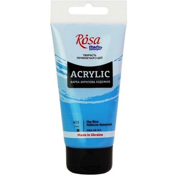 Farba akrylowa Rosa Studio 75ml Niebieski Niebo 413