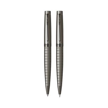 Zestaw długopis + ołówek Scrikss Honour 38 w eleganckim etui, kolor carbon gray