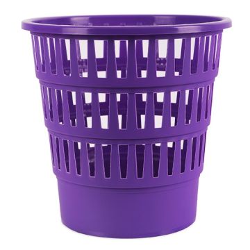 Kosz Na Śmieci Office Products, Ażurowy, 16L, Fioletowy
