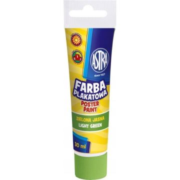 Farba Plakatowa Szkolna Jasna Zielona 30ml ASTRA