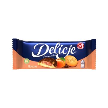 Ciastka DELICJE SZAMPAŃSKIE, 147g, morelowe