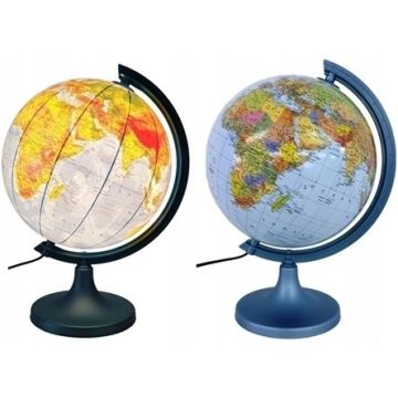 Globus Podświetlany LED Polityczno-Fizyczny 25 cm