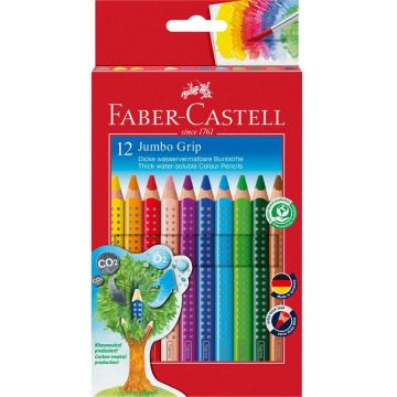 Kredki Ołówkowe JUMBO GRIP Faber-Castell 12 Kolorów