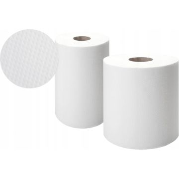 Ręcznik Papierowy w Roli Dwuwarstwowy Celulozowy Biały 120m (6 sztuk)