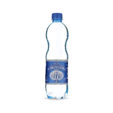 Woda Mineralna Buskowianka Zdrój Gazowana | 0.5L, Zgrzewka 12 Butelek