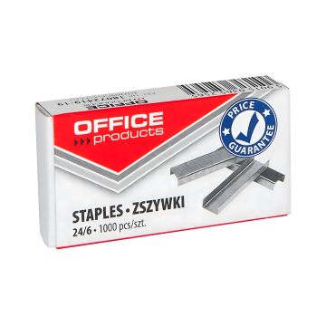 Zszywki biurowe OFFICE PRODUCTS 24/6 mm stalowe do zszywaczy