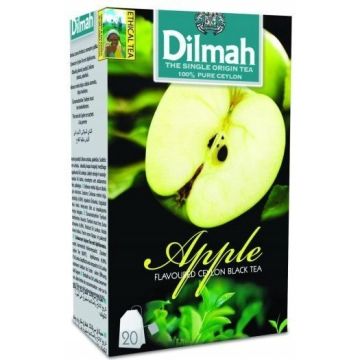 Herbata Czarna Dilmah z Aromatem Jabłka 20 Torebek