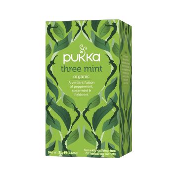 Herbata PUKKA Three Mint dwudziestu kopert saszetkowych do gastronomii i biur 20 sztuk