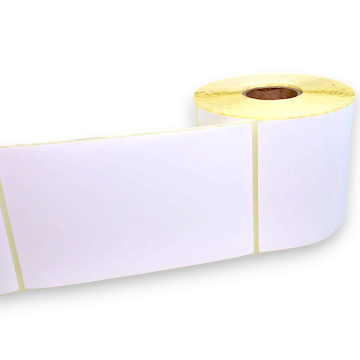 Etykieta termiczna biała 100x150mm perforacja, rolka 500 szt.