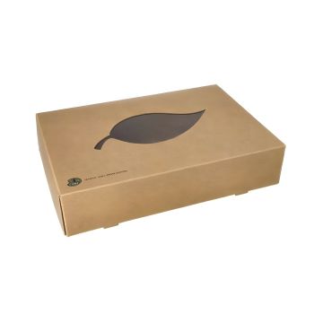 Karton transportowy cateringowy 35,7 x 24,7 x 8 cm do dań na wynos 10 sztuk