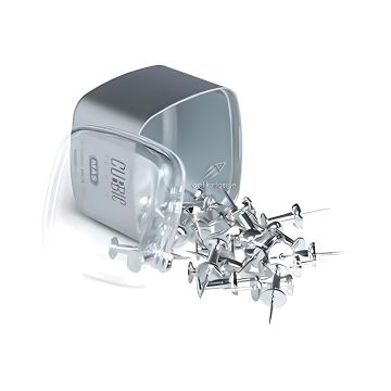 Pinezki Cubbie Premium No:5 - Srebrne, 25 sztuk