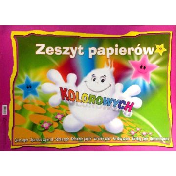 Zeszyt papierów kolorowych A3 10 ark. z połyskiem KRESKA
