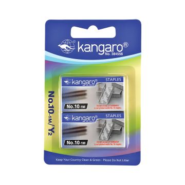 Zszywki biurowe Kangaro, typ 10-1M, 2000 sztuk, opakowanie zbiorcze 2x1000