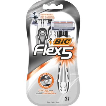 Maszynka do Golenia BIC Flex 5 z 5 Ostrzami Blister 3 sztuki