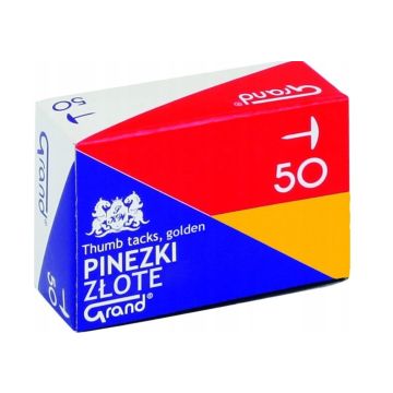 Pinezki złote GRAND G50 50 sztuk