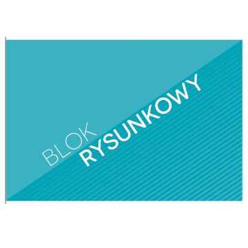 Blok rysunkowy Interdruk A4 20 kartek biały economy 60 g