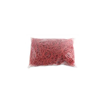 Gumki recepturki OFFICE PRODUCTS średnica 80mm grubość 1,5x1,5mm 60% kauczuku 1000g zgrzewka czerwone